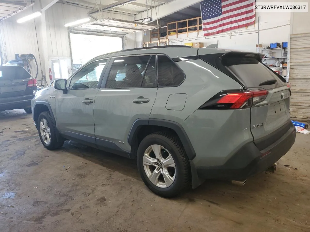 2020 Toyota Rav4 Xle VIN: 2T3RWRFVXLW086317 Lot: 72231694