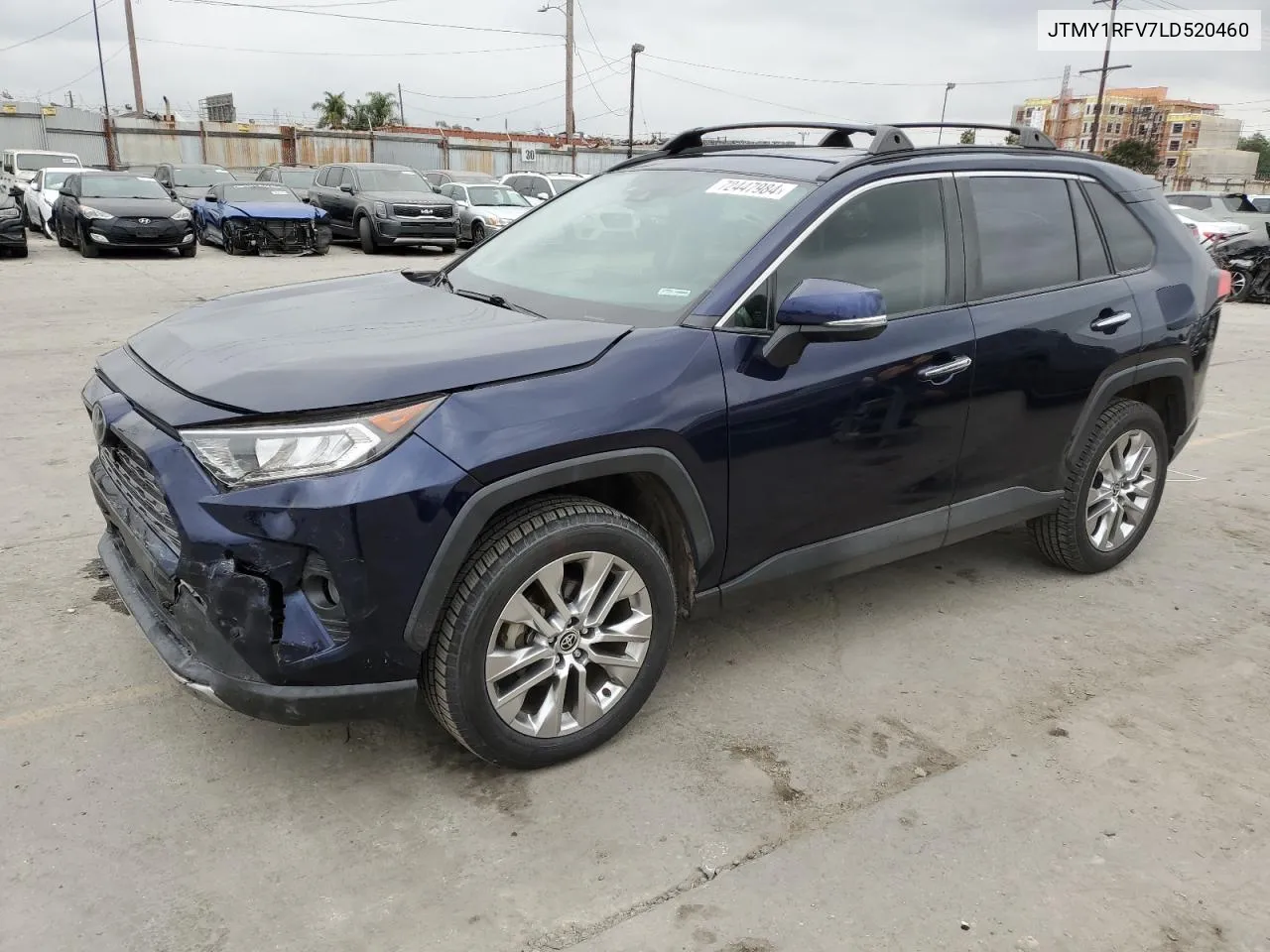 2020 Toyota Rav4 Limited VIN: JTMY1RFV7LD520460 Lot: 72447984