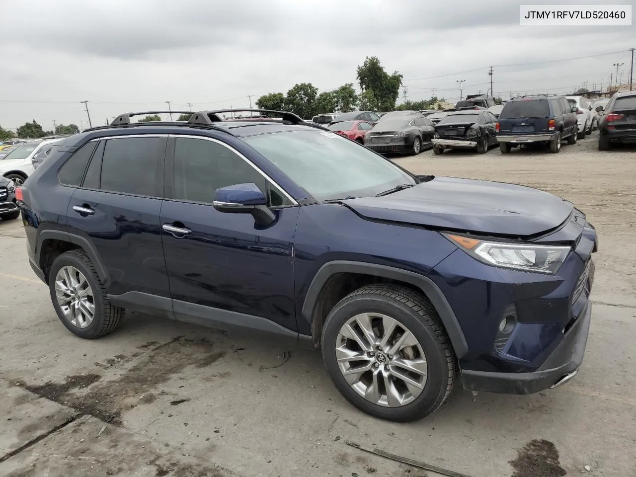 2020 Toyota Rav4 Limited VIN: JTMY1RFV7LD520460 Lot: 72447984