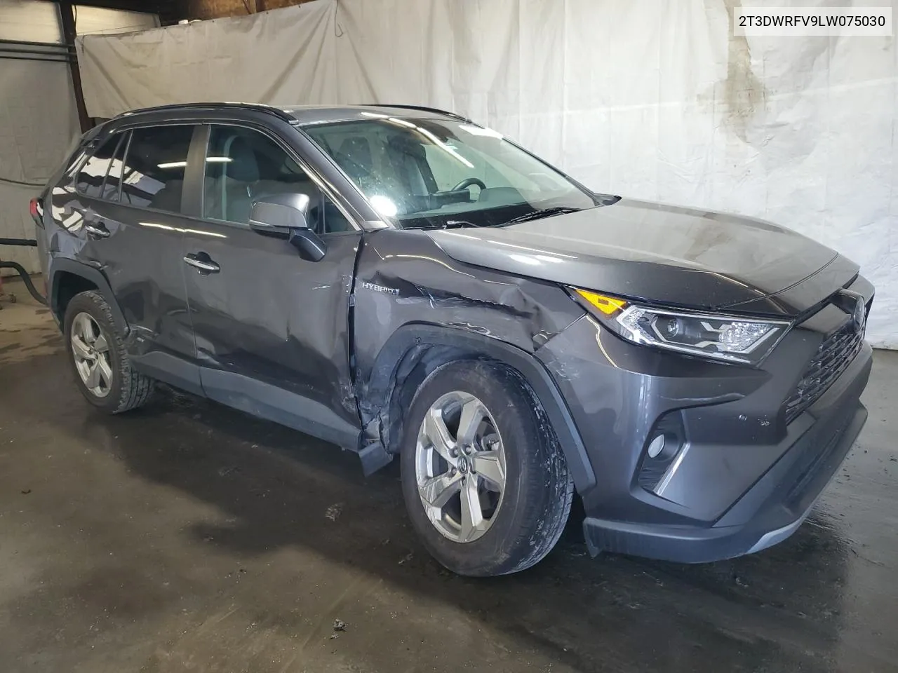 2020 Toyota Rav4 Limited VIN: 2T3DWRFV9LW075030 Lot: 72509884