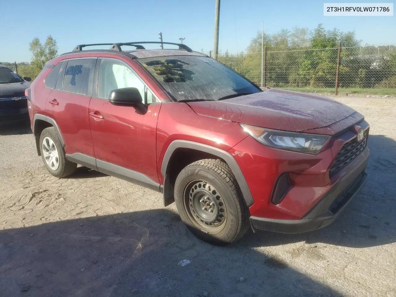 2020 Toyota Rav4 Le VIN: 2T3H1RFV0LW071786 Lot: 72702054