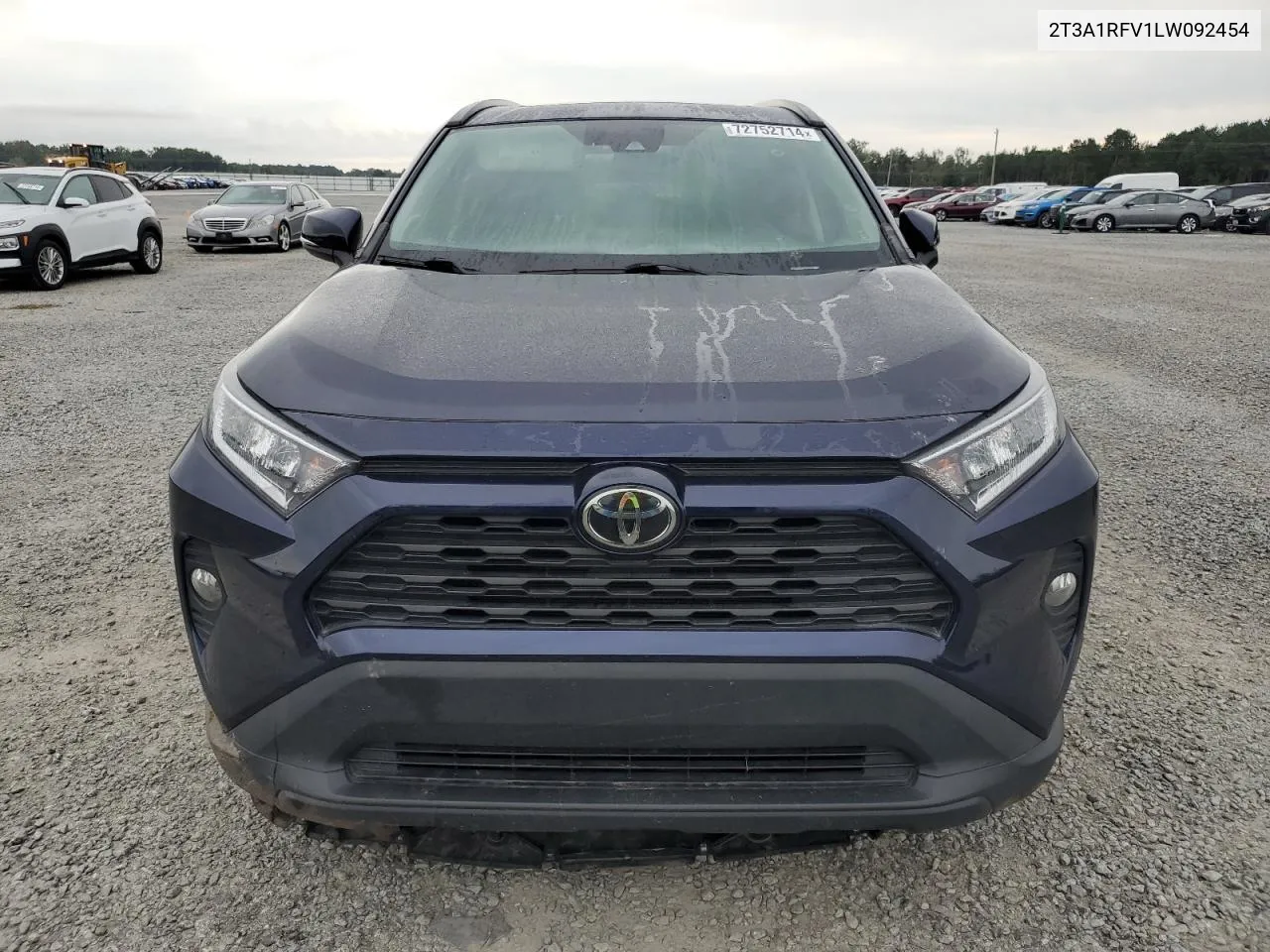 2020 Toyota Rav4 Xle Premium VIN: 2T3A1RFV1LW092454 Lot: 72752714