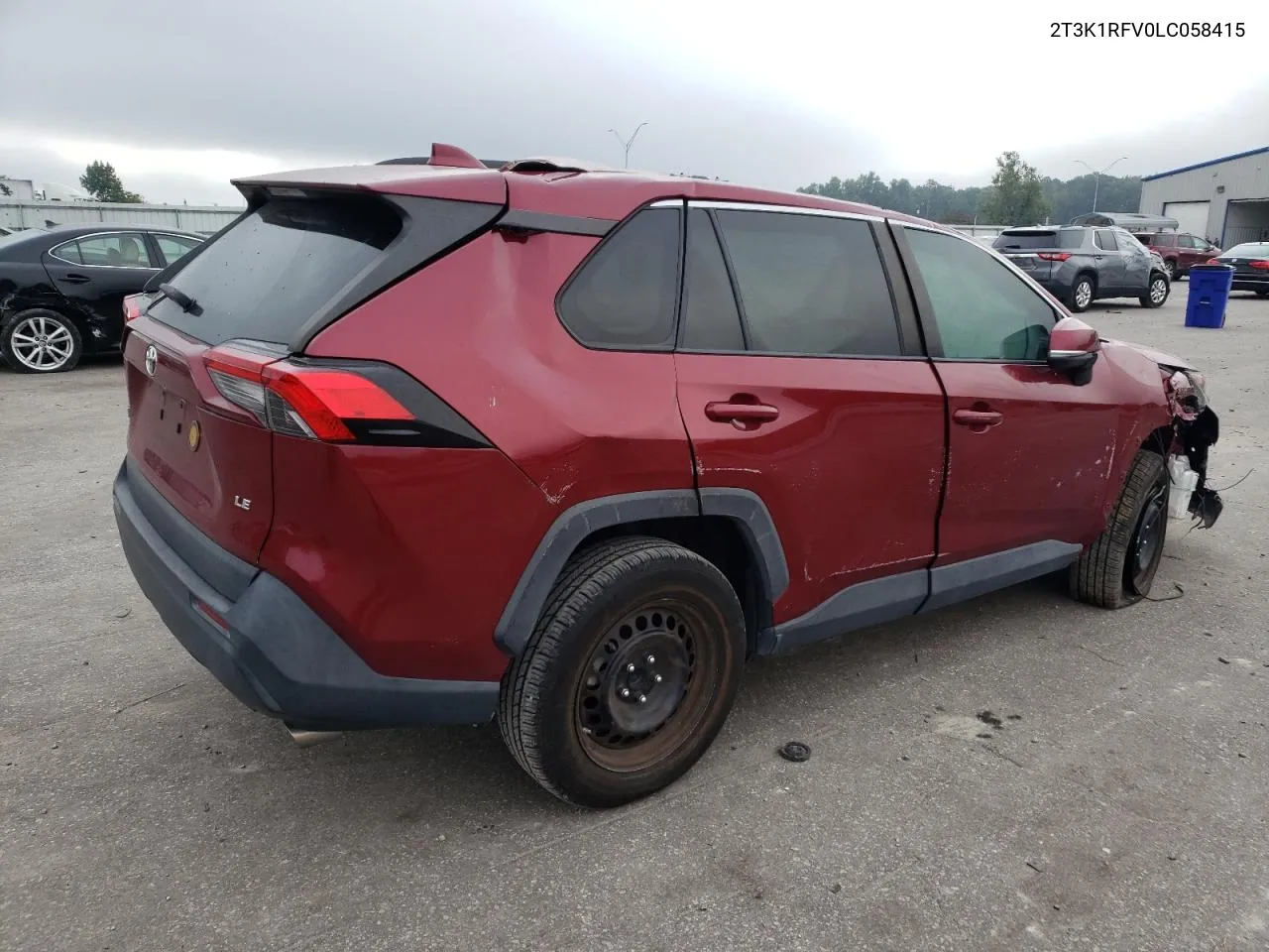 2020 Toyota Rav4 Le VIN: 2T3K1RFV0LC058415 Lot: 72887564