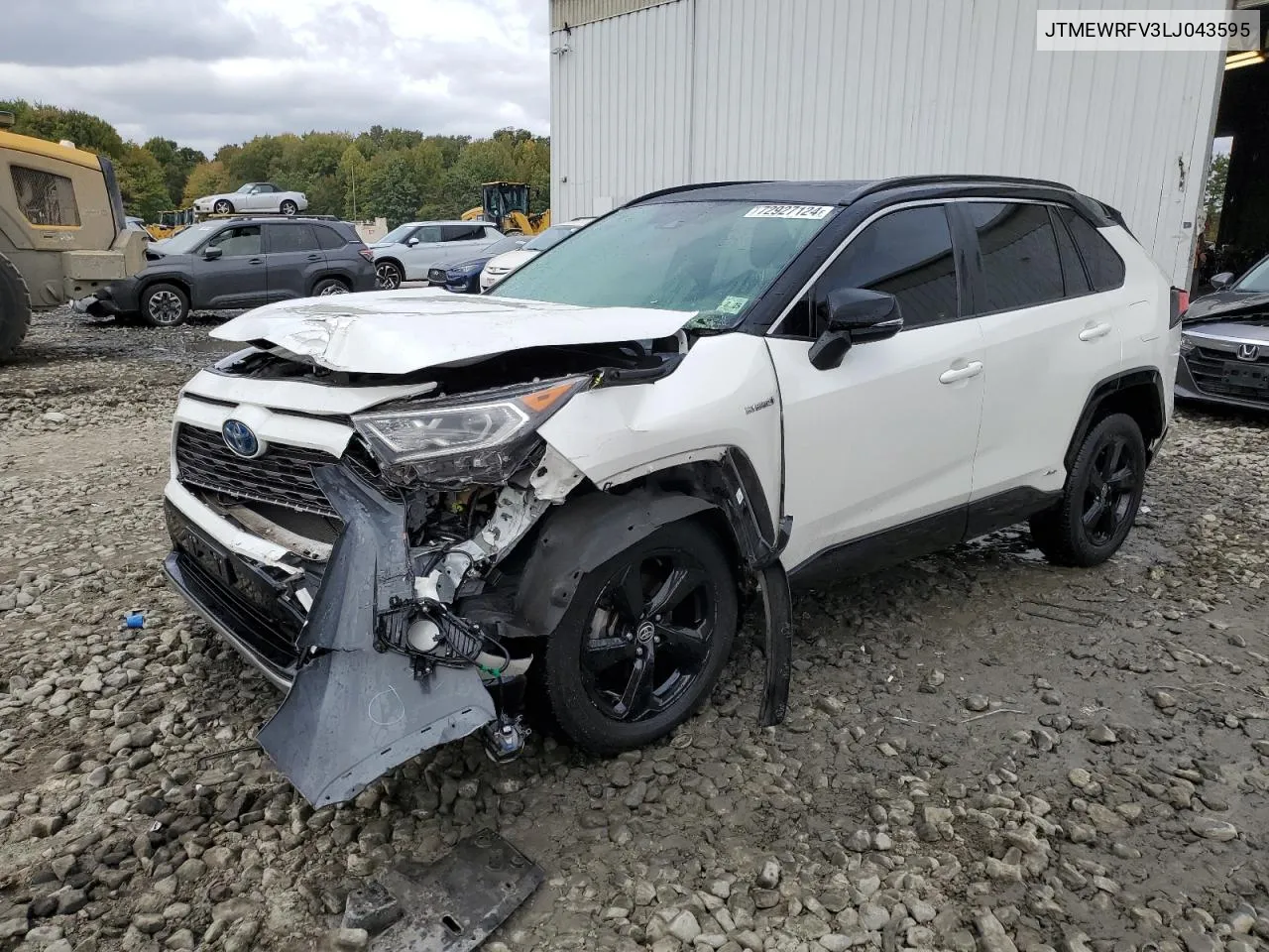 2020 Toyota Rav4 Xse VIN: JTMEWRFV3LJ043595 Lot: 72927124