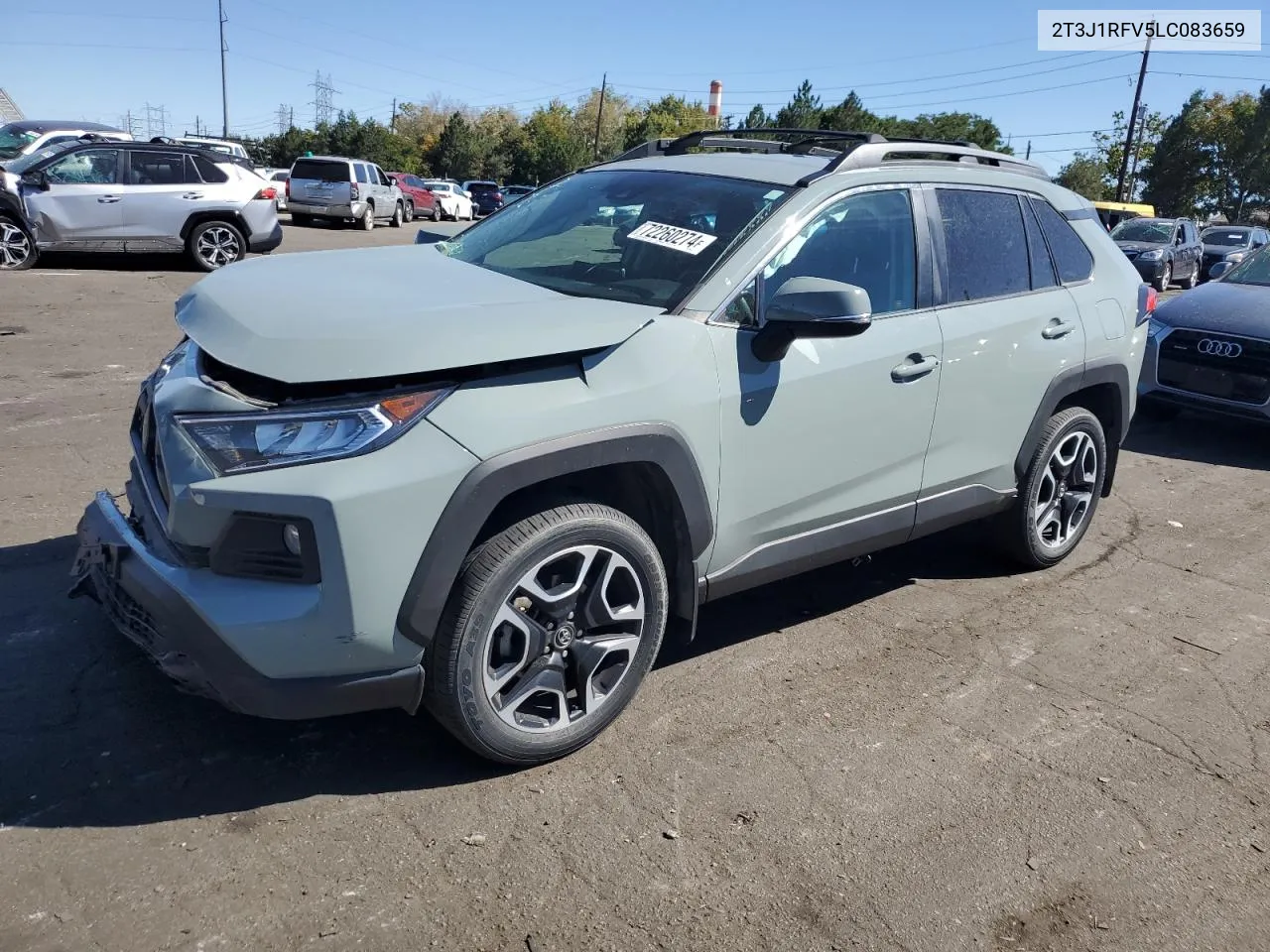 2020 Toyota Rav4 Adventure VIN: 2T3J1RFV5LC083659 Lot: 73221314