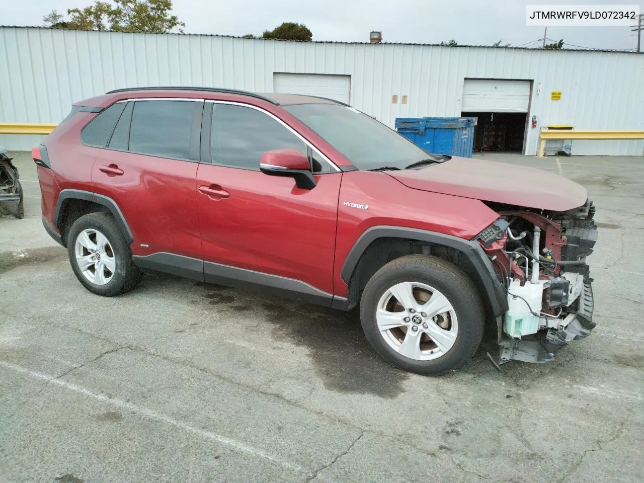 2020 Toyota Rav4 Xle VIN: JTMRWRFV9LD072342 Lot: 73313164