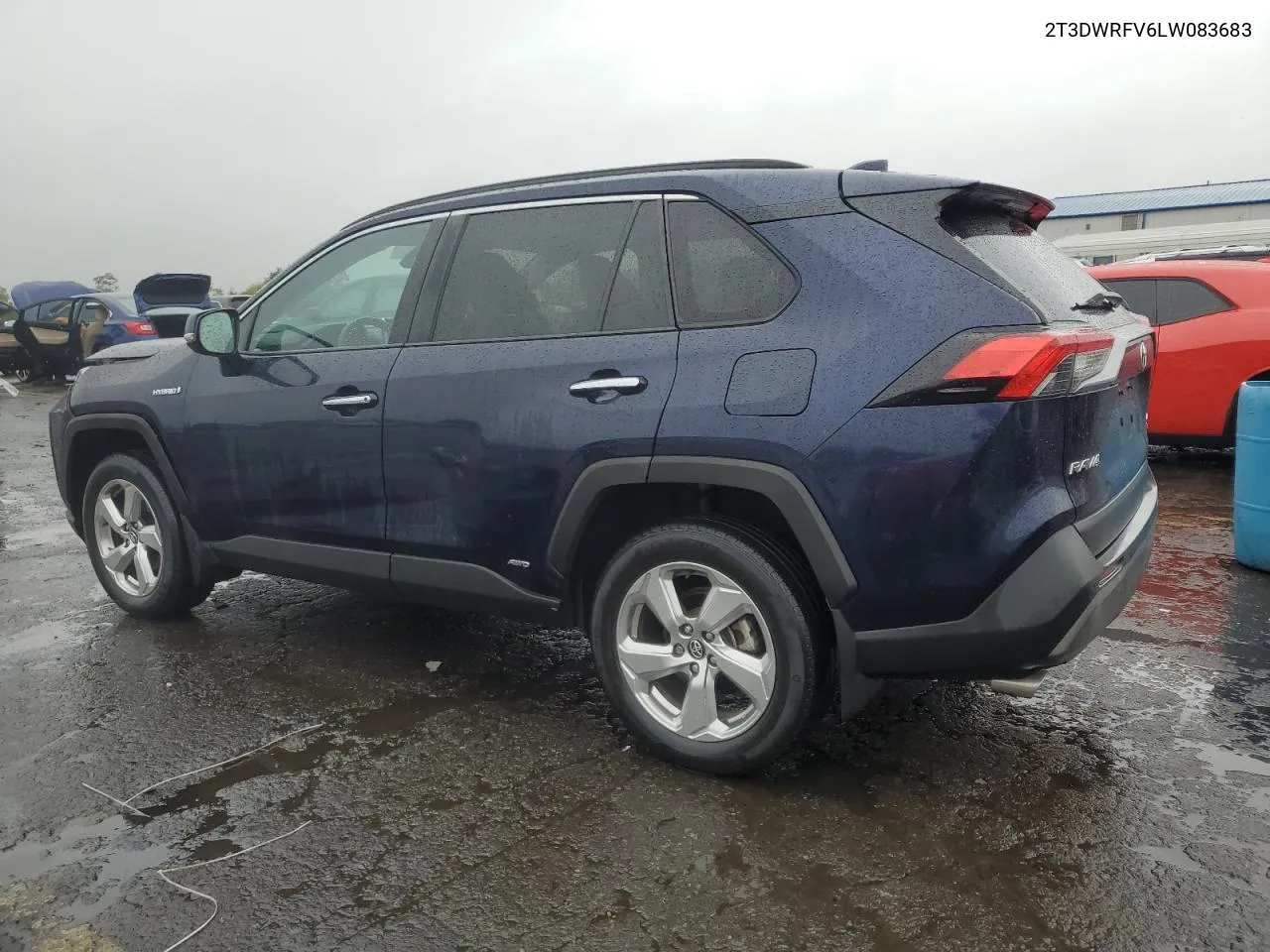 2020 Toyota Rav4 Limited VIN: 2T3DWRFV6LW083683 Lot: 73362544