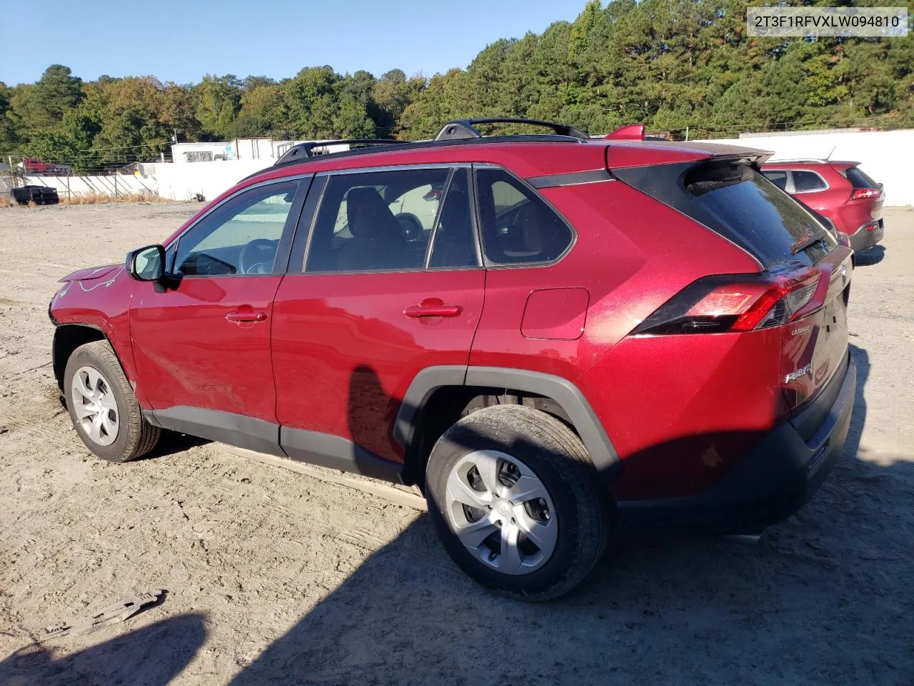 2020 Toyota Rav4 Le VIN: 2T3F1RFVXLW094810 Lot: 73488644