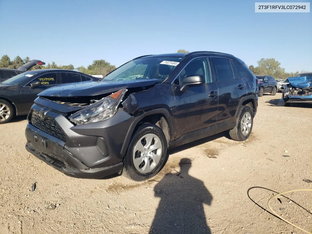 2020 Toyota Rav4 Le VIN: 2T3F1RFV3LC072942 Lot: 74031484