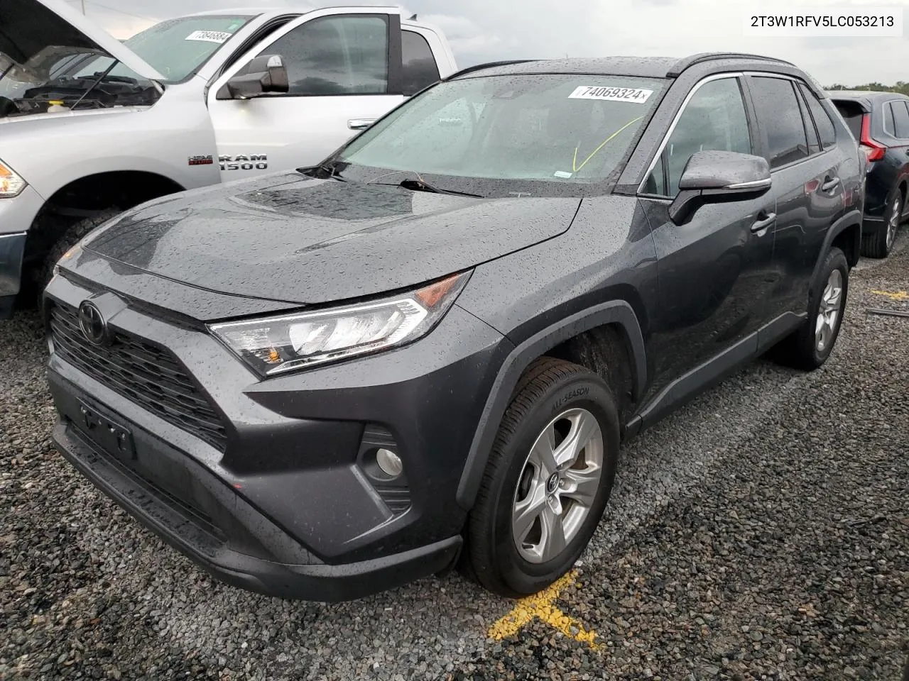 2020 Toyota Rav4 Xle VIN: 2T3W1RFV5LC053213 Lot: 74069324