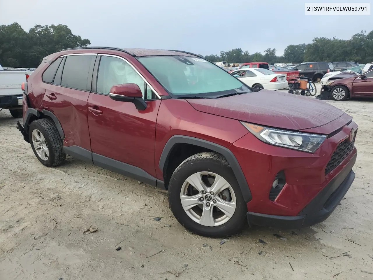 2020 Toyota Rav4 Xle VIN: 2T3W1RFV0LW059791 Lot: 74543054