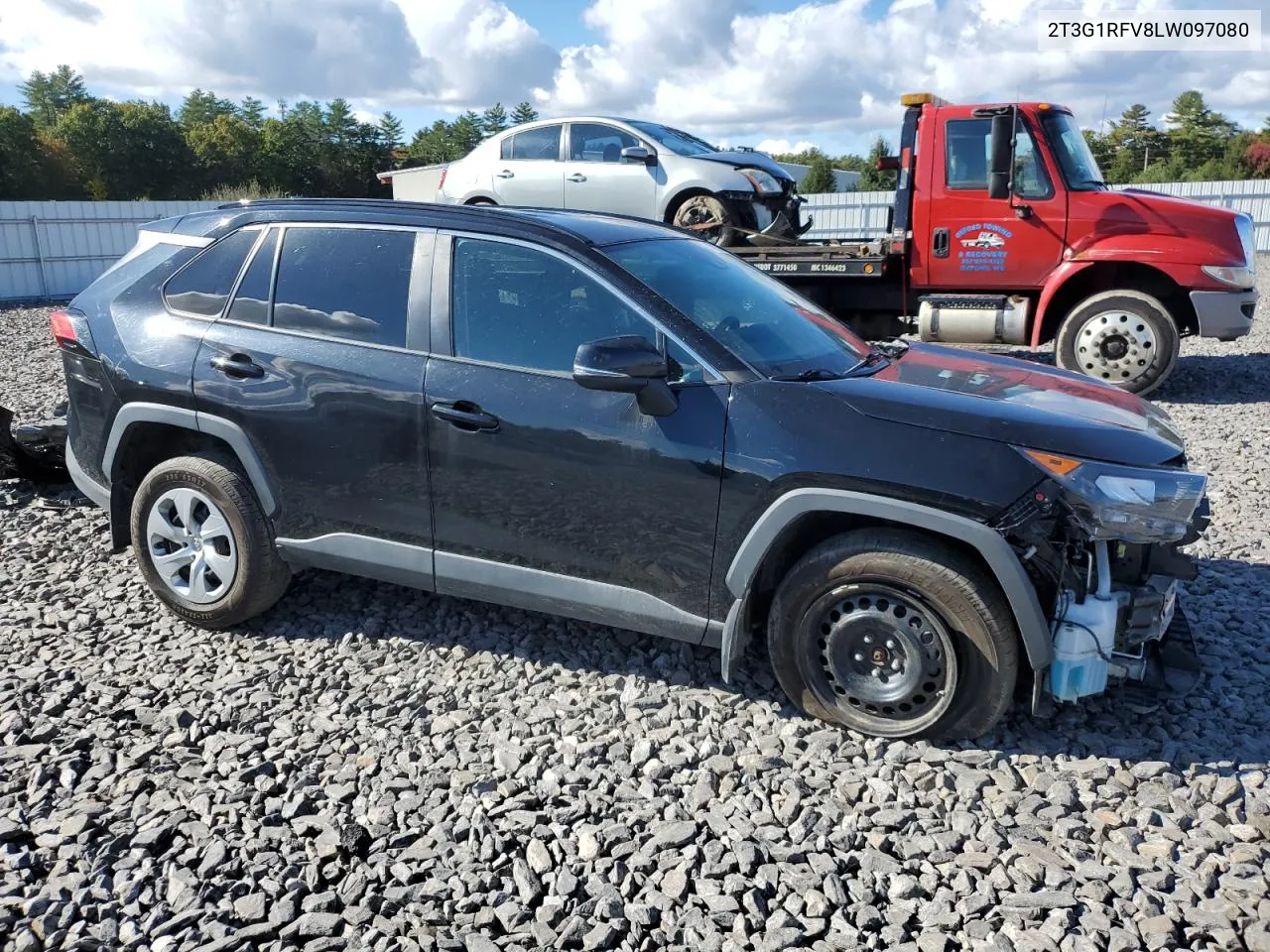 2020 Toyota Rav4 Le VIN: 2T3G1RFV8LW097080 Lot: 74572574