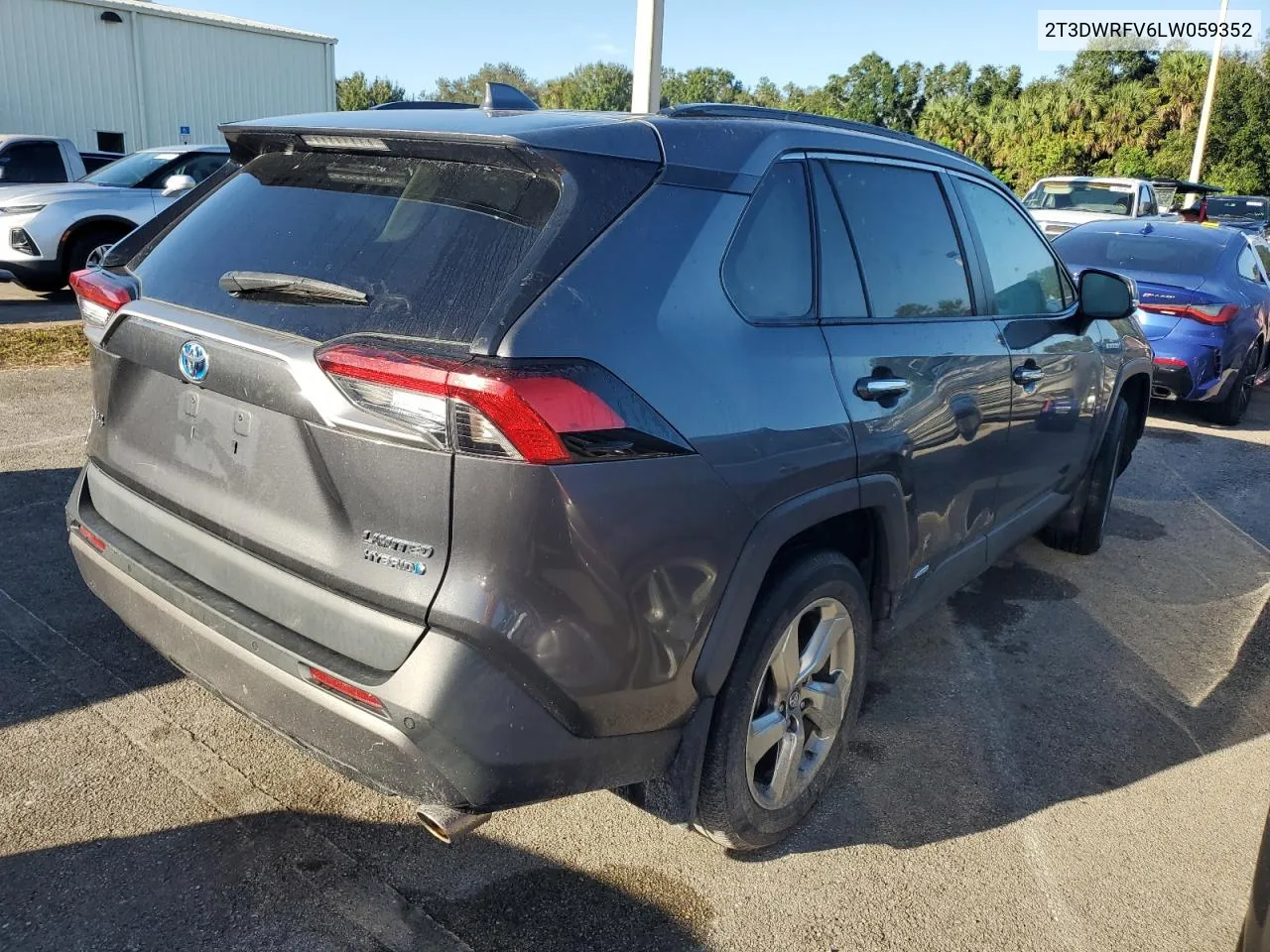 2020 Toyota Rav4 Limited VIN: 2T3DWRFV6LW059352 Lot: 74705284