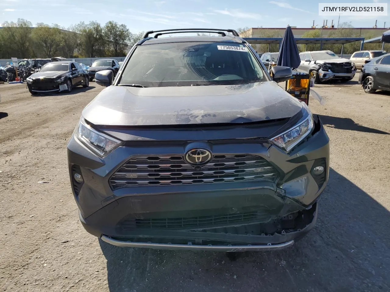 2020 Toyota Rav4 Limited VIN: JTMY1RFV2LD521158 Lot: 75053874