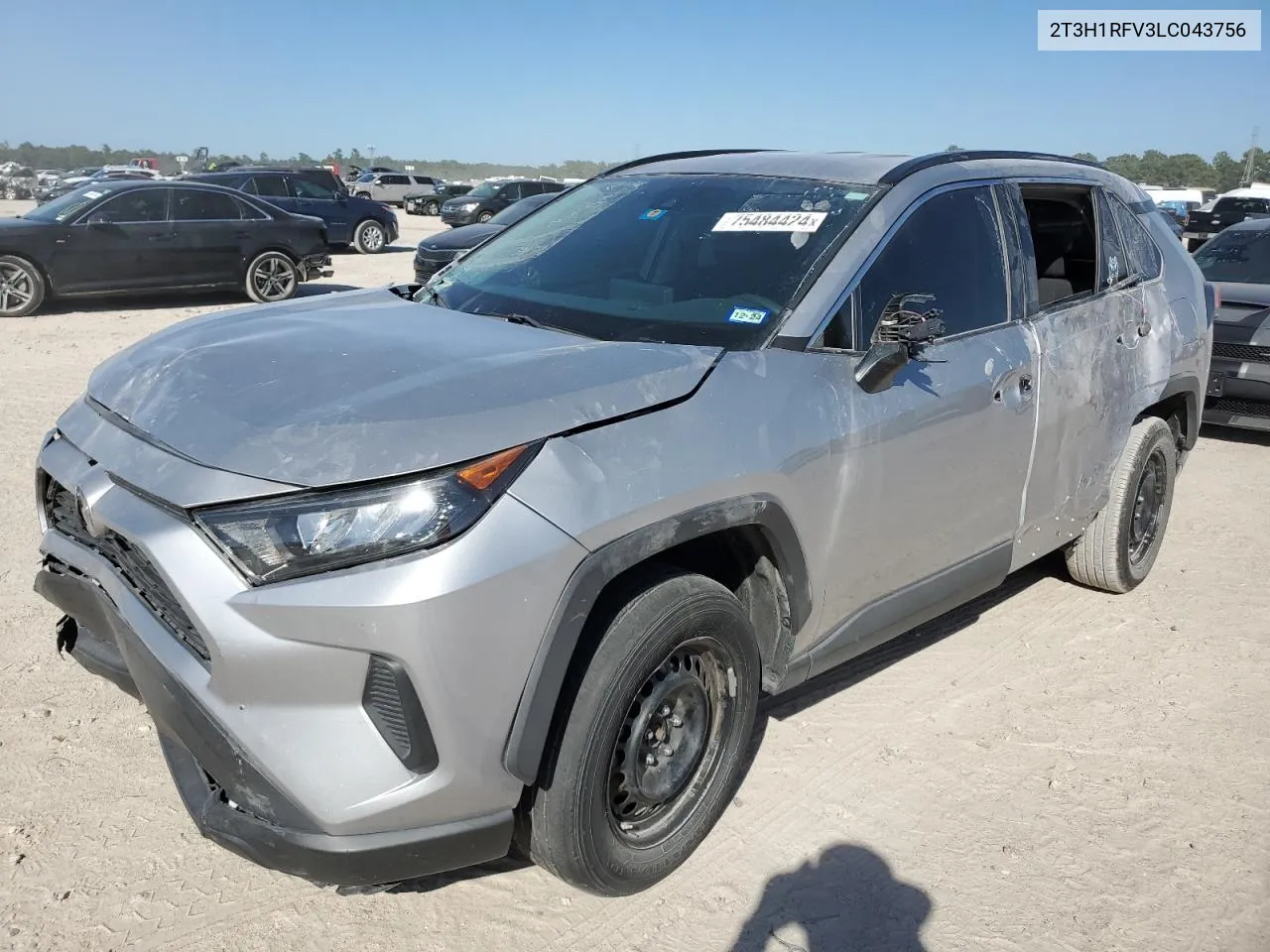 2020 Toyota Rav4 Le VIN: 2T3H1RFV3LC043756 Lot: 75484424