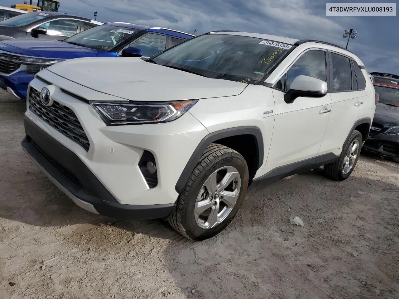 2020 Toyota Rav4 Limited VIN: 4T3DWRFVXLU008193 Lot: 75676334