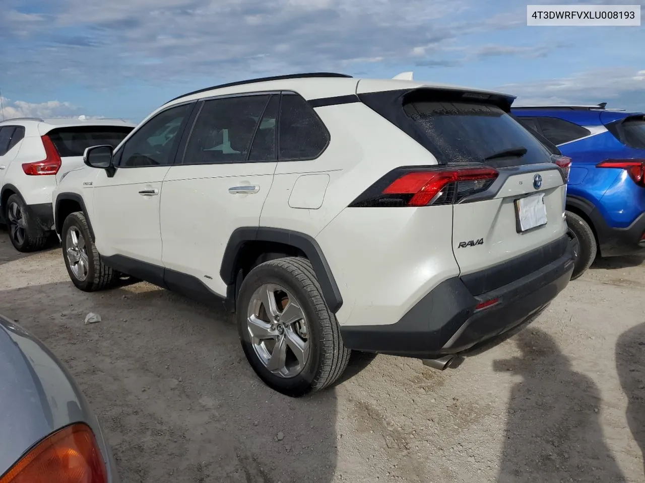 2020 Toyota Rav4 Limited VIN: 4T3DWRFVXLU008193 Lot: 75676334