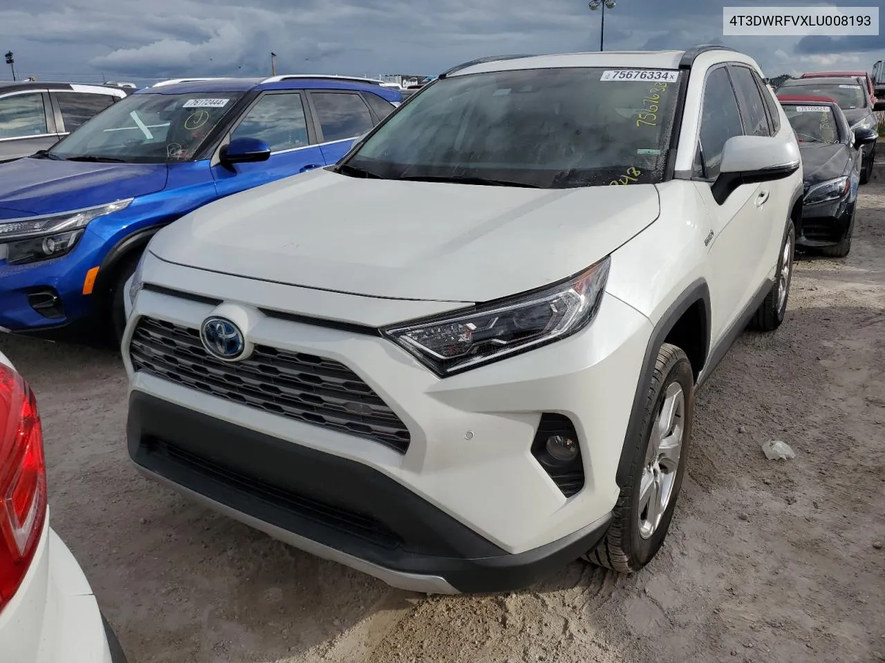 2020 Toyota Rav4 Limited VIN: 4T3DWRFVXLU008193 Lot: 75676334