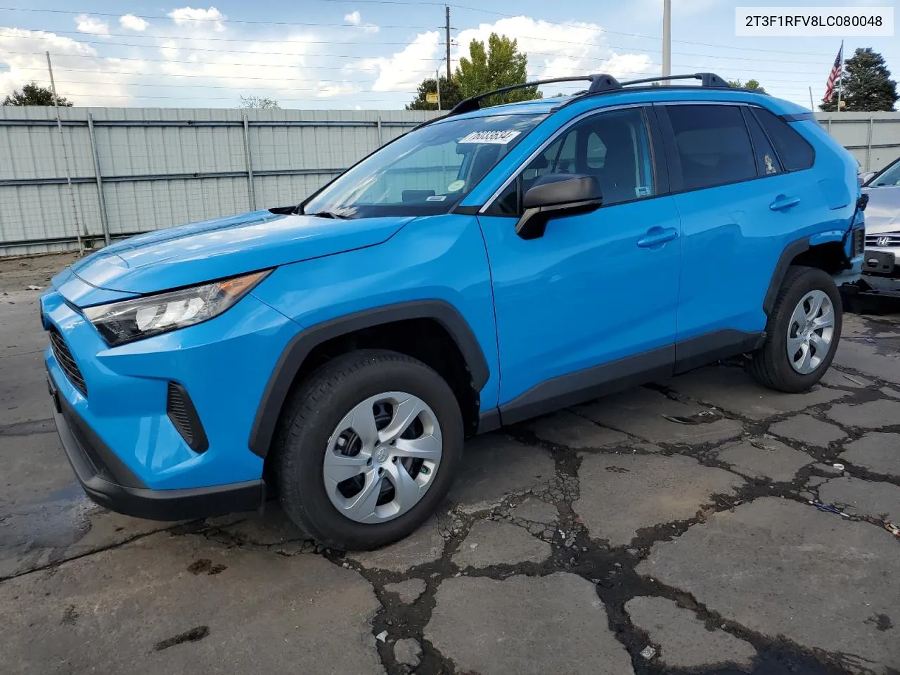 2020 Toyota Rav4 Le VIN: 2T3F1RFV8LC080048 Lot: 76033634