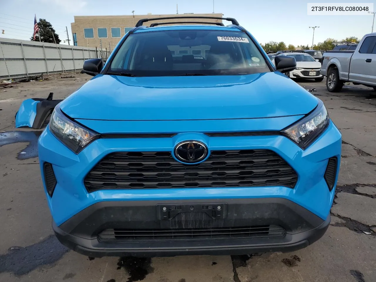 2020 Toyota Rav4 Le VIN: 2T3F1RFV8LC080048 Lot: 76033634