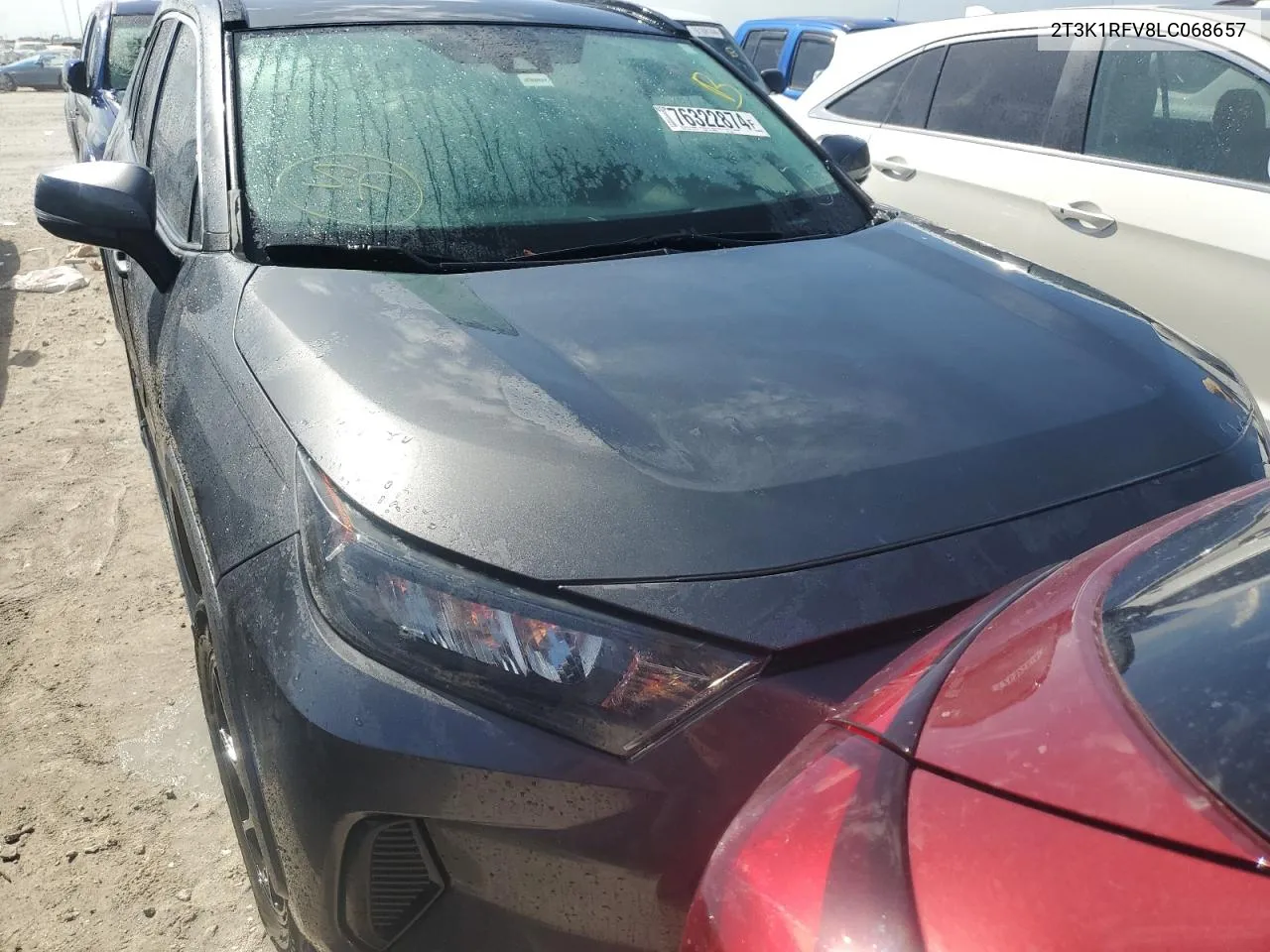 2020 Toyota Rav4 Le VIN: 2T3K1RFV8LC068657 Lot: 76322874