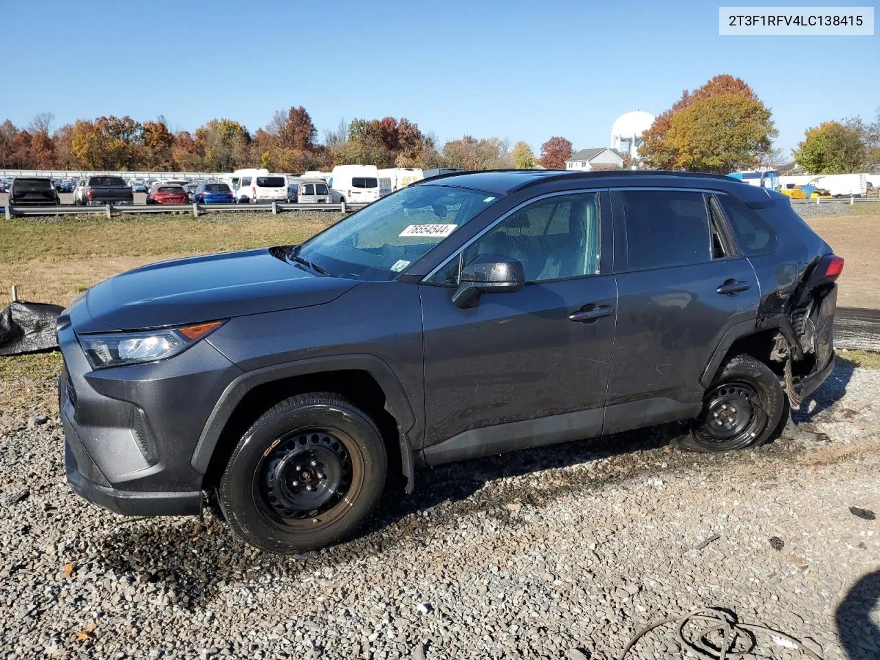 2020 Toyota Rav4 Le VIN: 2T3F1RFV4LC138415 Lot: 76554544