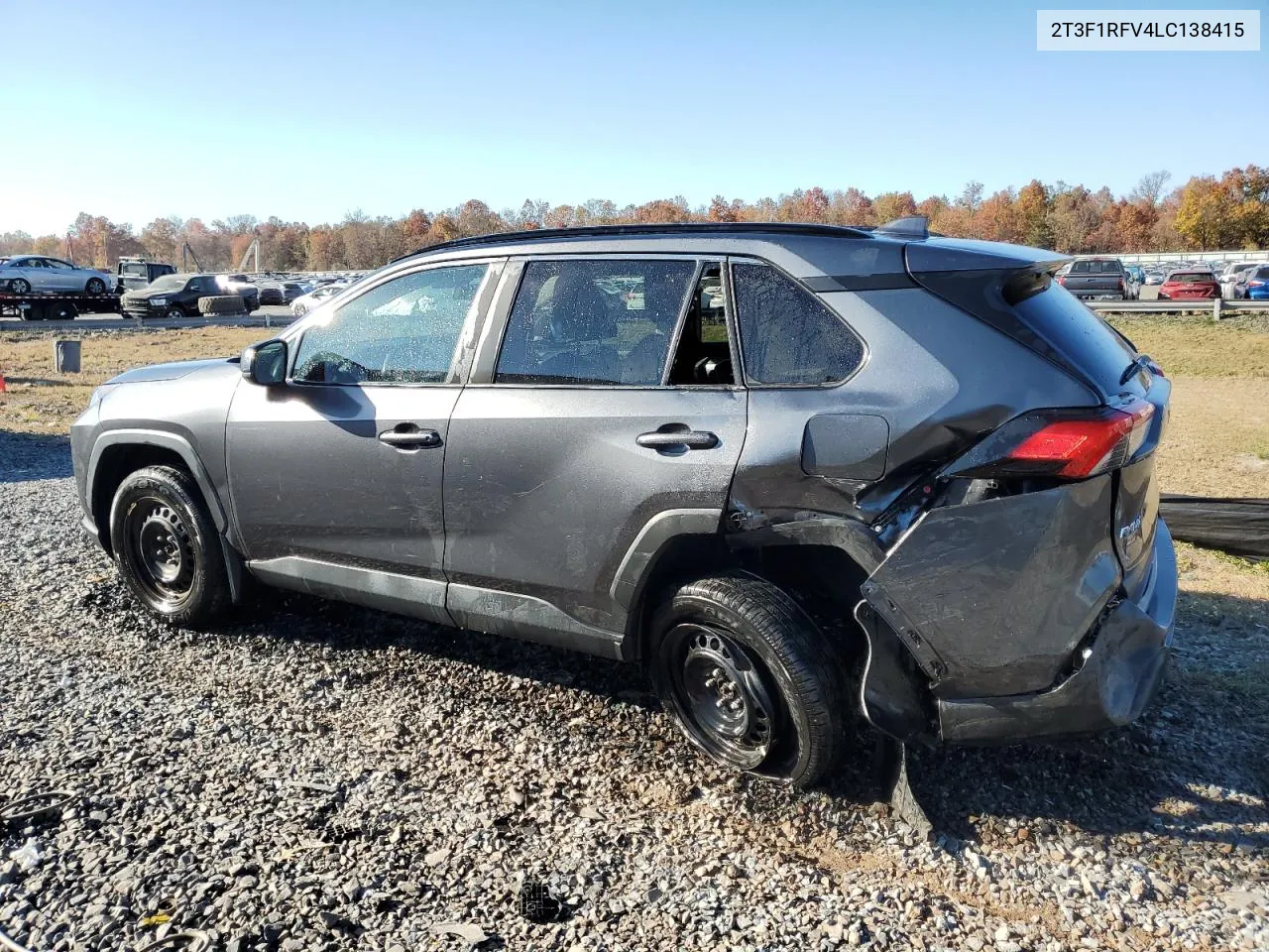 2020 Toyota Rav4 Le VIN: 2T3F1RFV4LC138415 Lot: 76554544