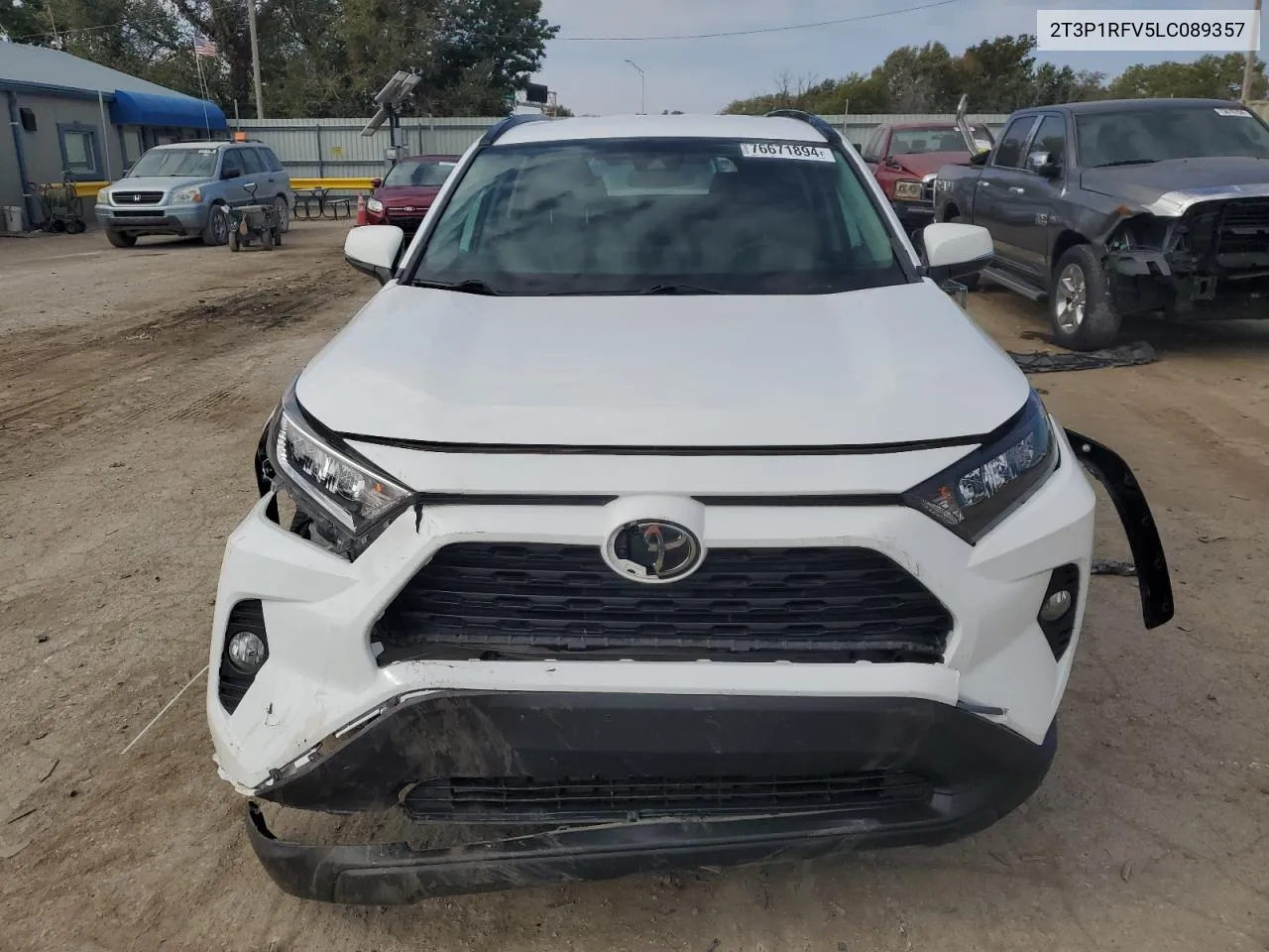 2020 Toyota Rav4 Xle VIN: 2T3P1RFV5LC089357 Lot: 76671894