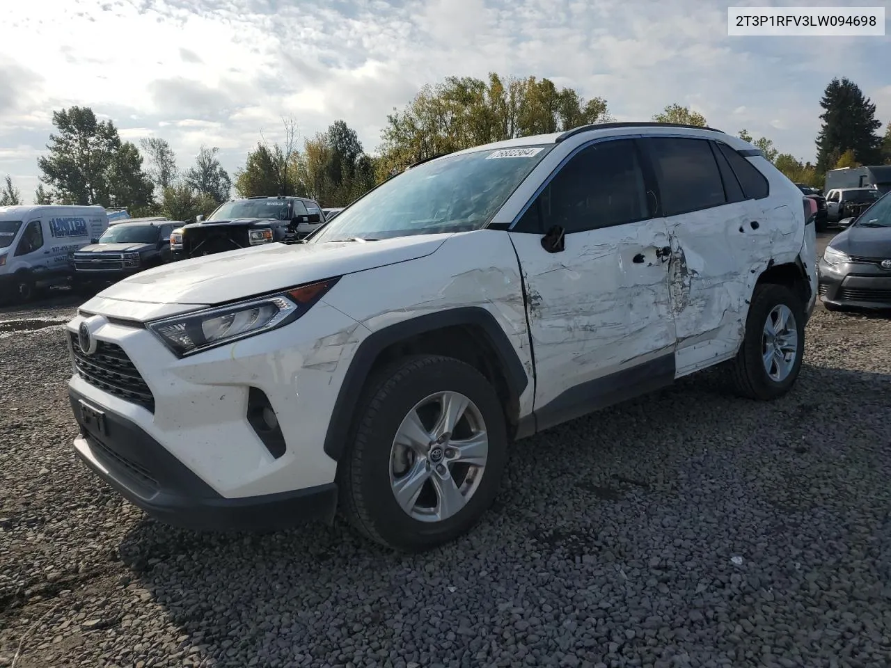 2020 Toyota Rav4 Xle VIN: 2T3P1RFV3LW094698 Lot: 76802364