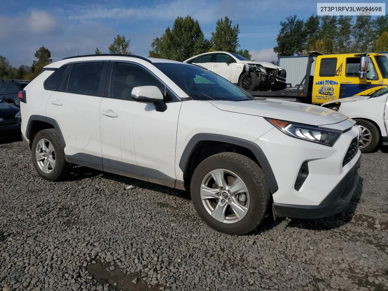 2020 Toyota Rav4 Xle VIN: 2T3P1RFV3LW094698 Lot: 76802364