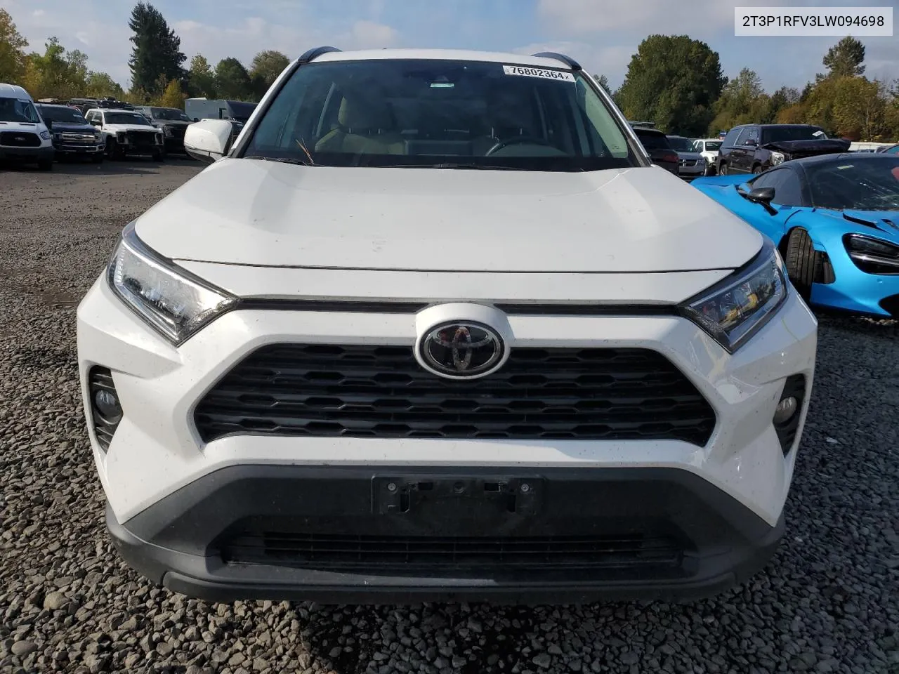 2020 Toyota Rav4 Xle VIN: 2T3P1RFV3LW094698 Lot: 76802364