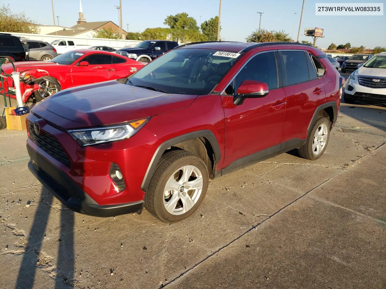 2020 Toyota Rav4 Xle VIN: 2T3W1RFV6LW083335 Lot: 76818614