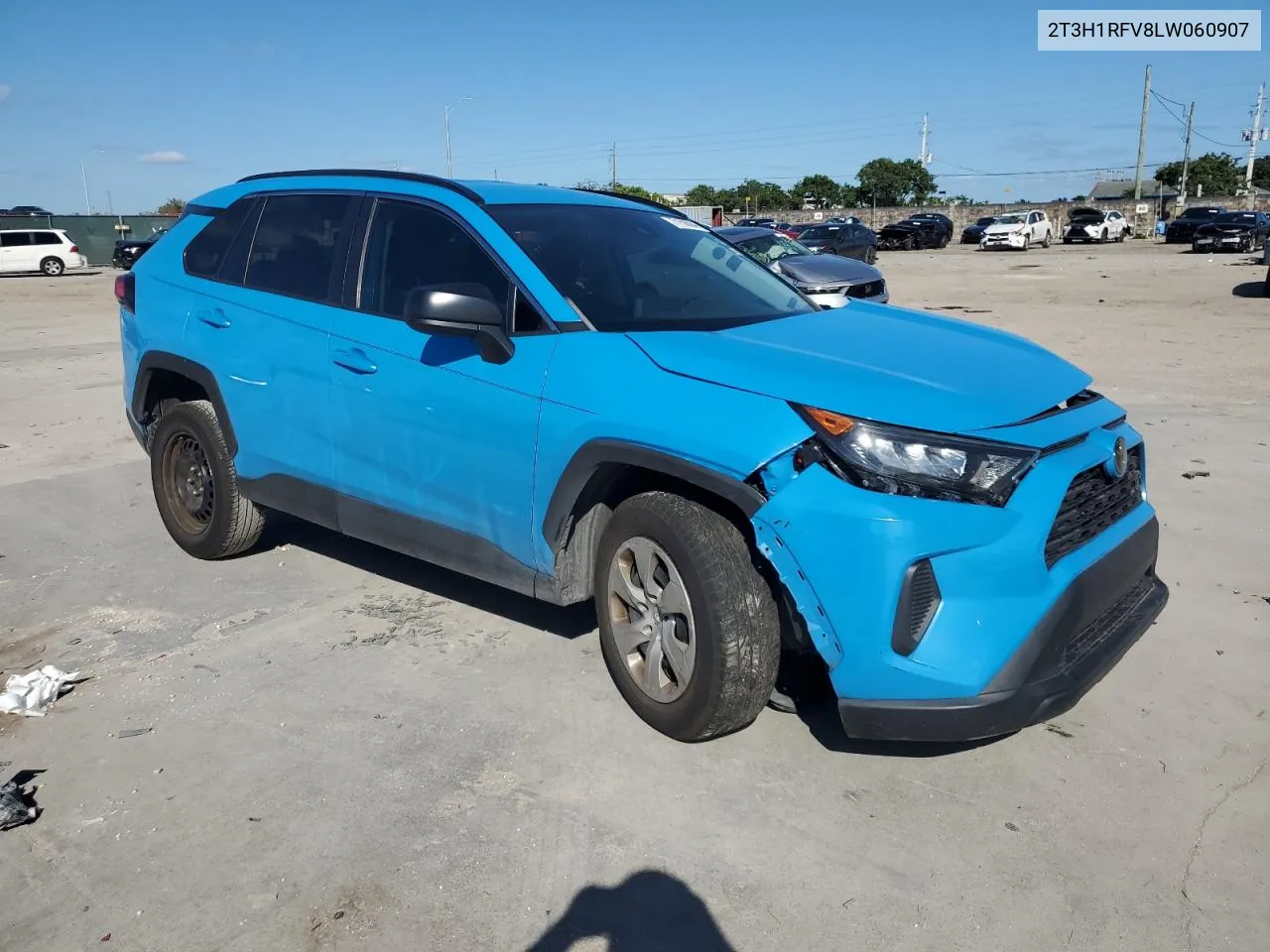 2020 Toyota Rav4 Le VIN: 2T3H1RFV8LW060907 Lot: 77150594