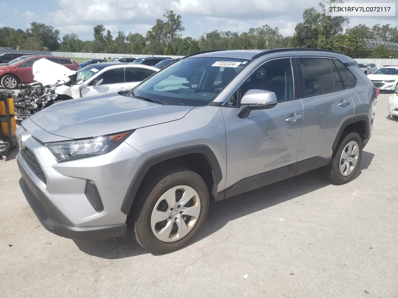 2020 Toyota Rav4 Le VIN: 2T3K1RFV7LC072117 Lot: 77332334