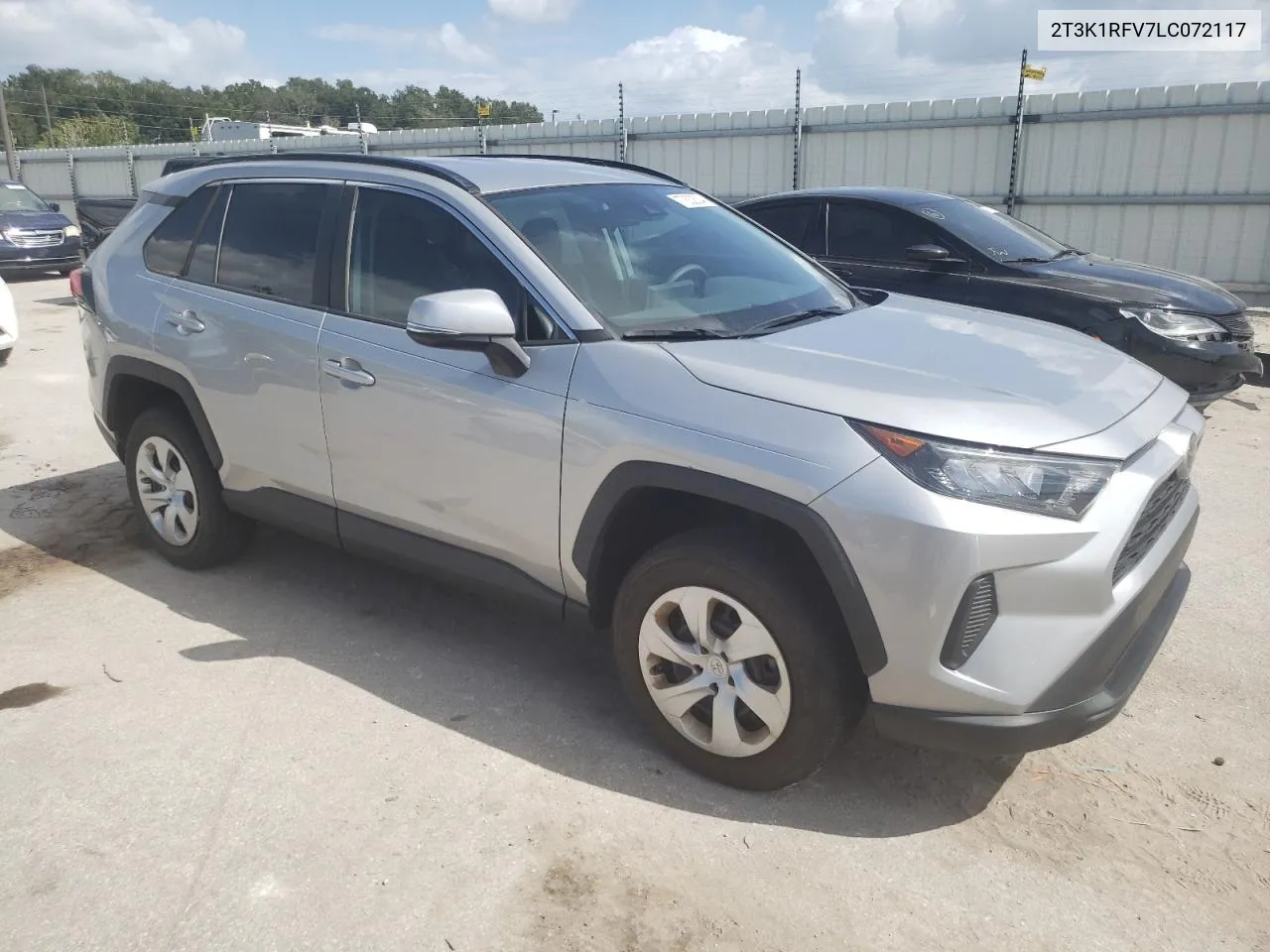 2020 Toyota Rav4 Le VIN: 2T3K1RFV7LC072117 Lot: 77332334