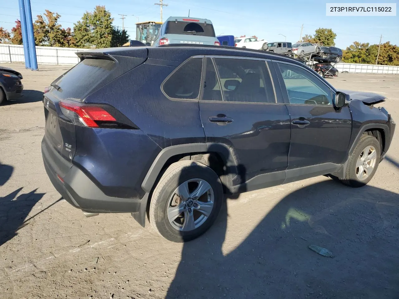 2T3P1RFV7LC115022 2020 Toyota Rav4 Xle