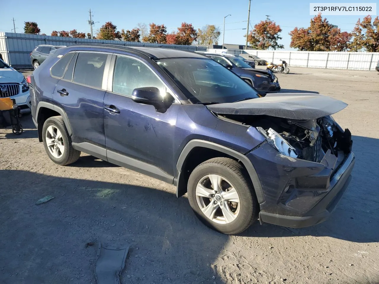 2020 Toyota Rav4 Xle VIN: 2T3P1RFV7LC115022 Lot: 77354194