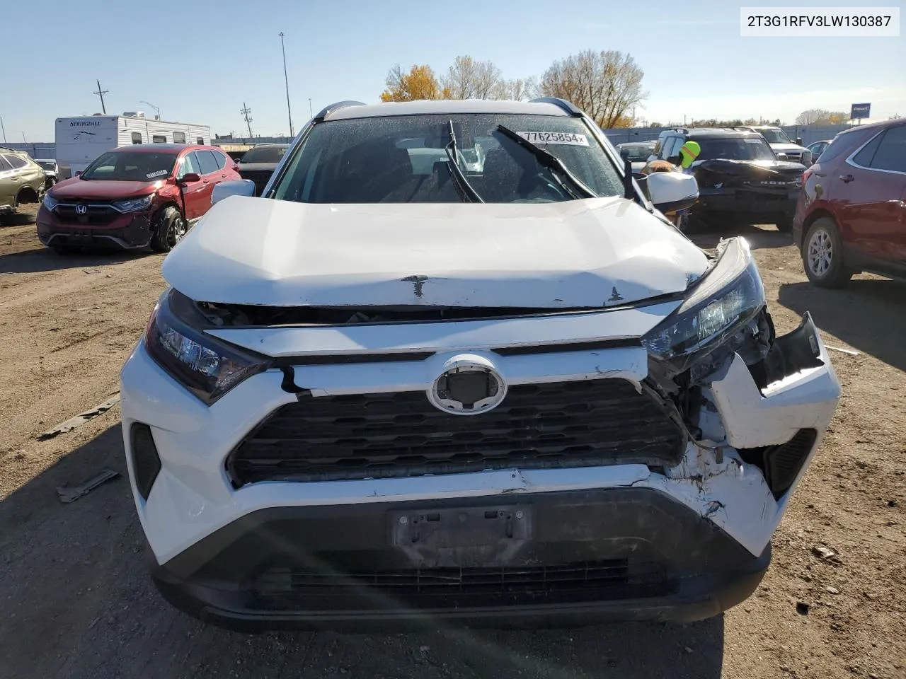 2020 Toyota Rav4 Le VIN: 2T3G1RFV3LW130387 Lot: 77625854