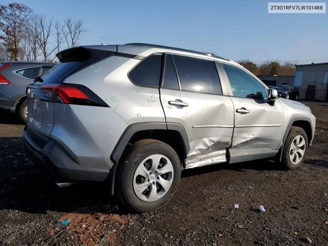 2020 Toyota Rav4 Le VIN: 2T3G1RFV7LW101488 Lot: 78037984