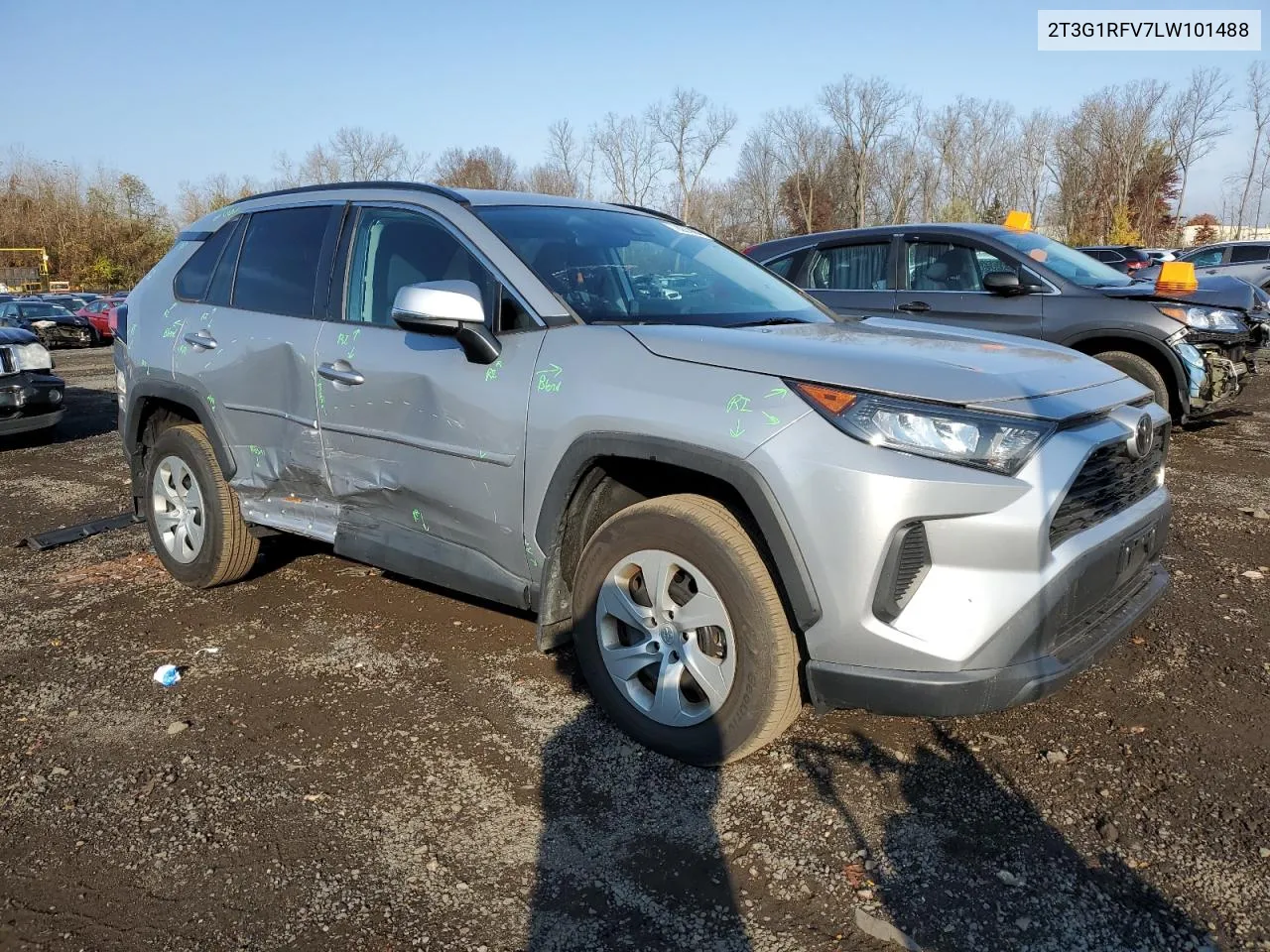 2020 Toyota Rav4 Le VIN: 2T3G1RFV7LW101488 Lot: 78037984