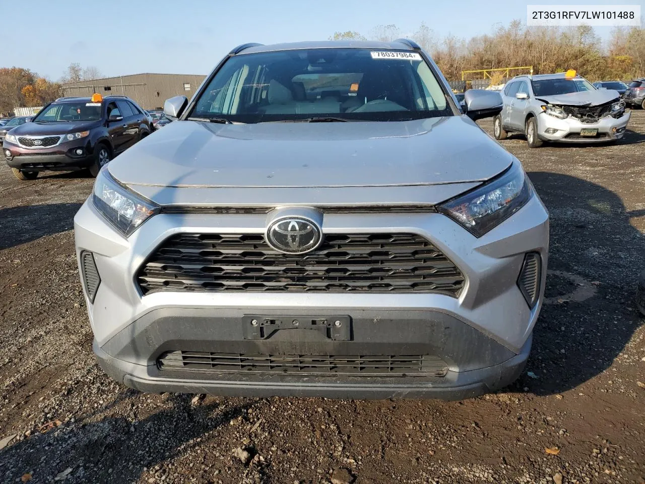 2020 Toyota Rav4 Le VIN: 2T3G1RFV7LW101488 Lot: 78037984