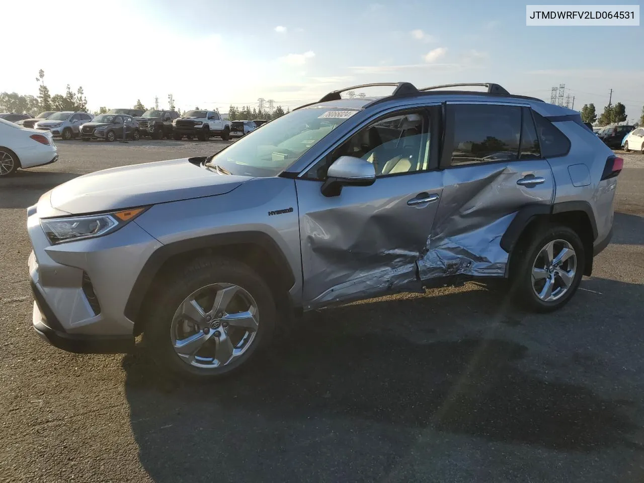 2020 Toyota Rav4 Limited VIN: JTMDWRFV2LD064531 Lot: 78066024