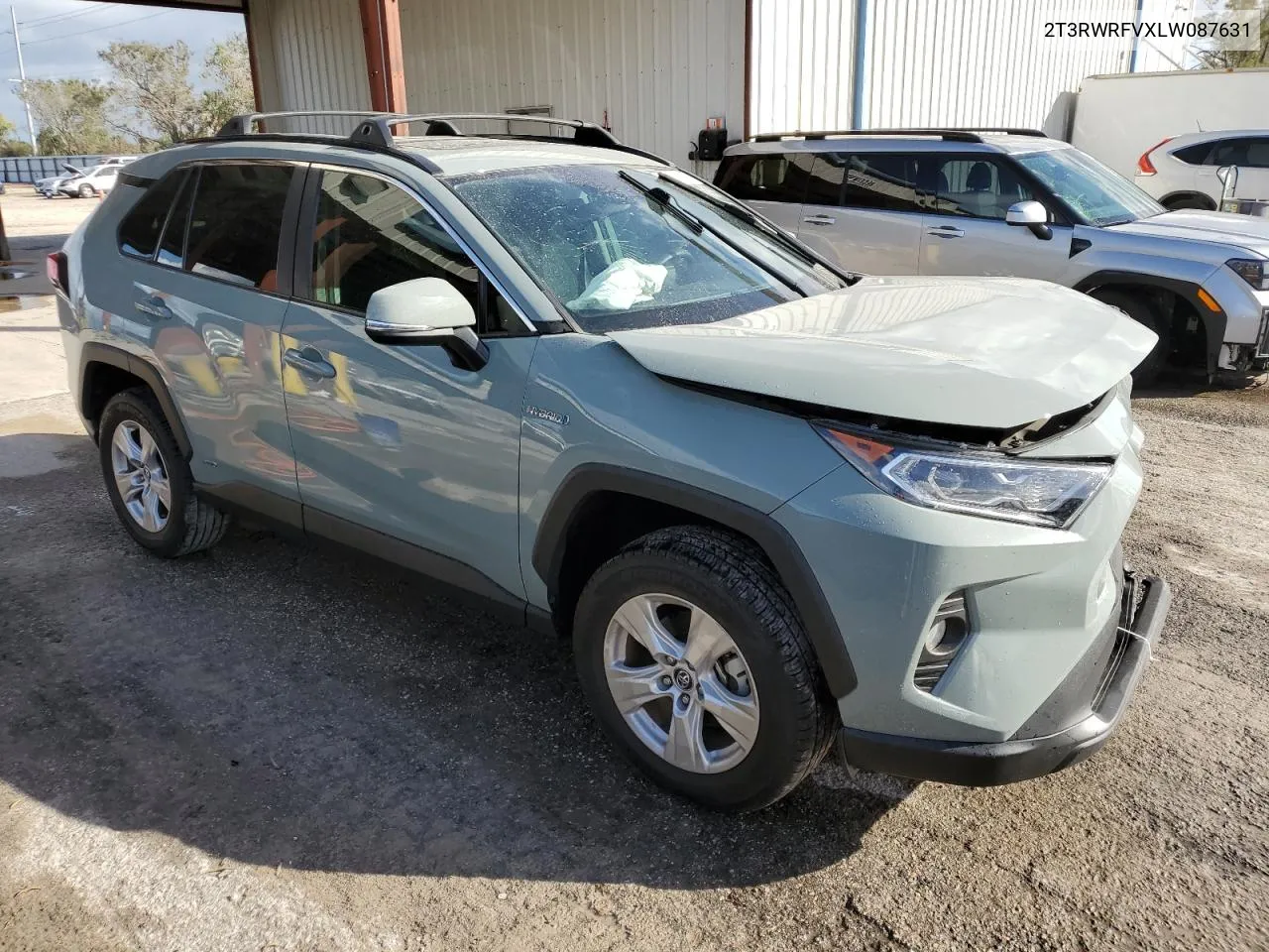 2020 Toyota Rav4 Xle VIN: 2T3RWRFVXLW087631 Lot: 78107624