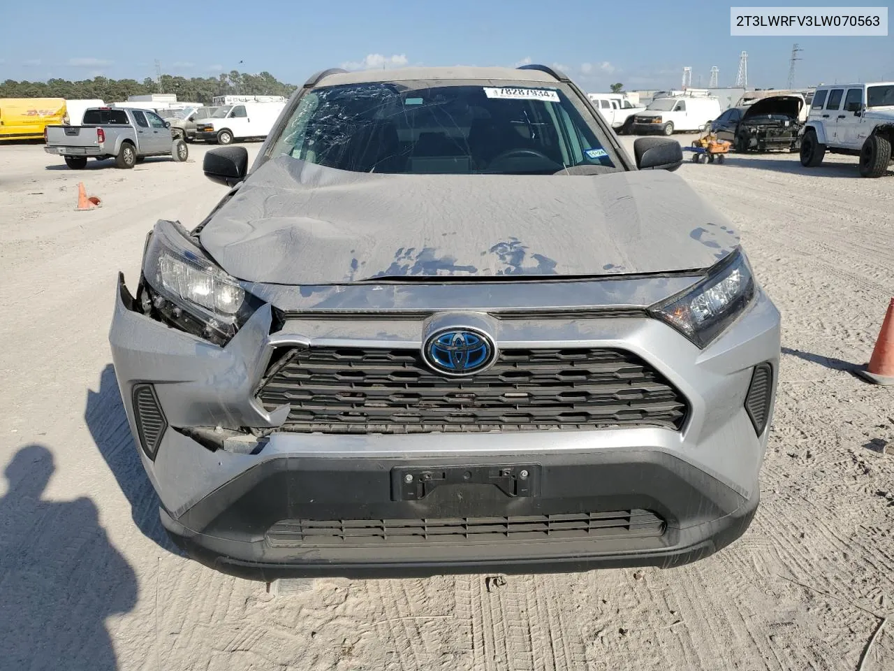 2020 Toyota Rav4 Le VIN: 2T3LWRFV3LW070563 Lot: 78287934