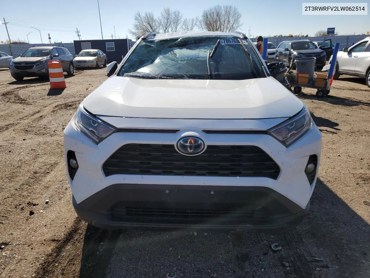 2020 Toyota Rav4 Xle VIN: 2T3RWRFV2LW062514 Lot: 78676354