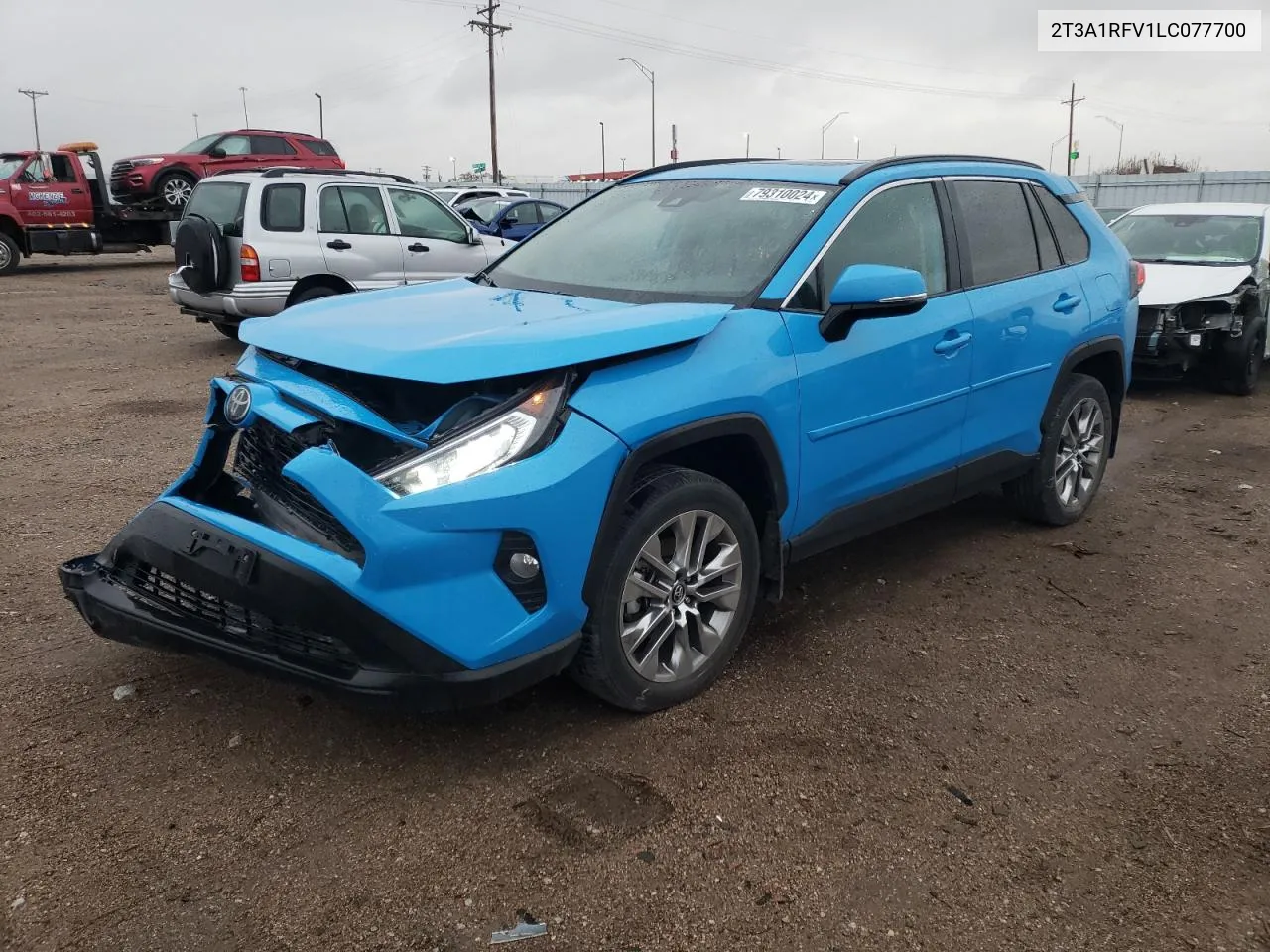 2020 Toyota Rav4 Xle Premium VIN: 2T3A1RFV1LC077700 Lot: 79310024