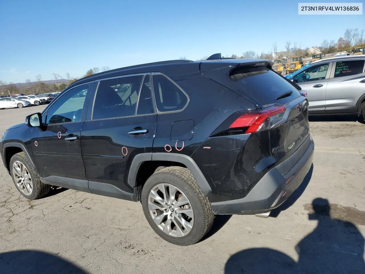 2020 Toyota Rav4 Limited VIN: 2T3N1RFV4LW136836 Lot: 79932324