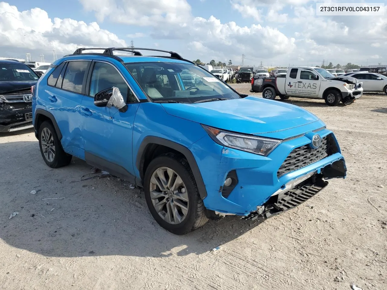 2020 Toyota Rav4 Xle Premium VIN: 2T3C1RFV0LC043157 Lot: 80115674