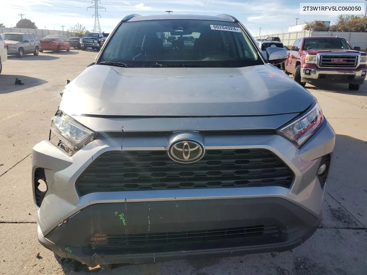 2020 Toyota Rav4 Xle VIN: 2T3W1RFV5LC060050 Lot: 80204924