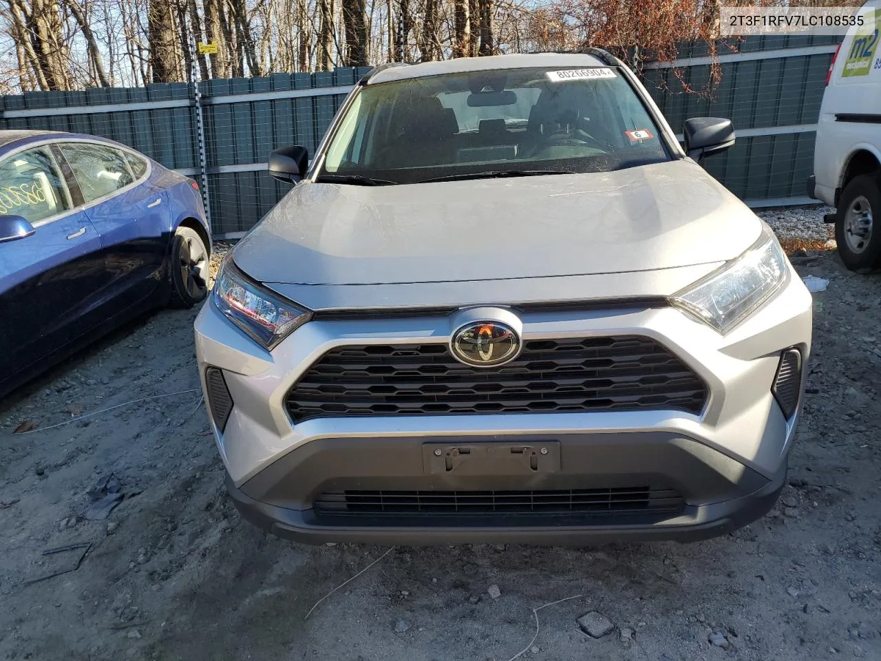 2020 Toyota Rav4 Le VIN: 2T3F1RFV7LC108535 Lot: 80266904